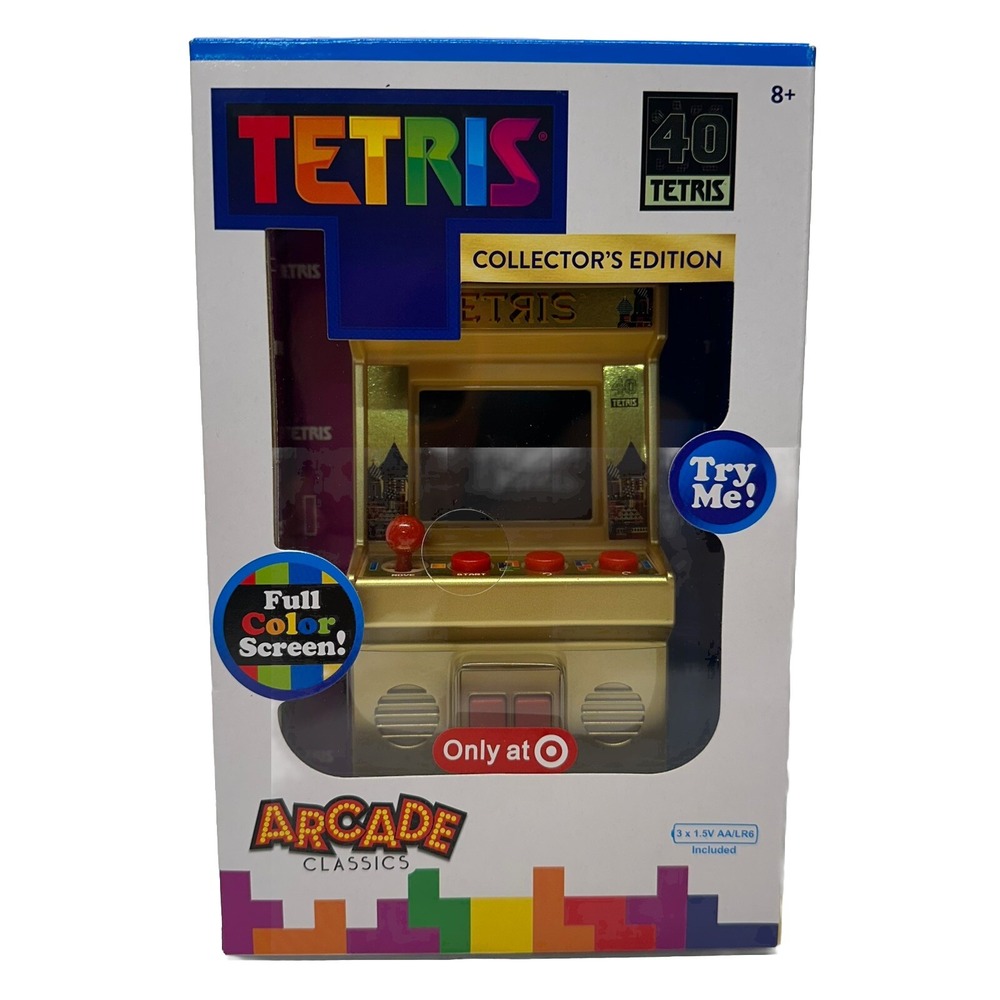 Basic Fun Arcade Classics‎ TETRIS 40 Collector's Edition Gold Handheld Target